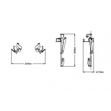 PUIG Soporte de elevacion manual para cupula M.E.M. 3732