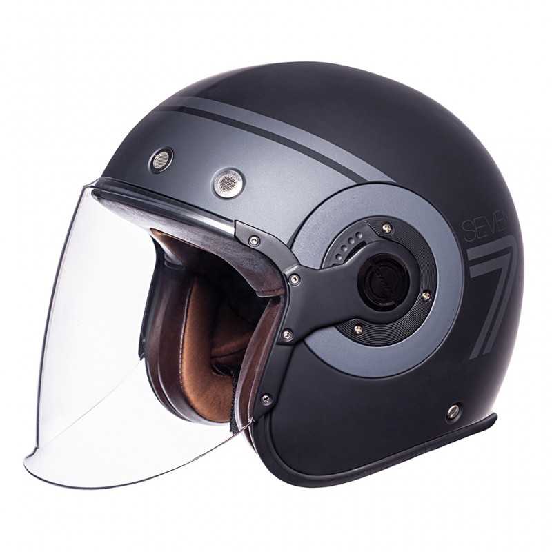SMK Open jet helmet for motorcycle RETRO JET SEVEN (MA260) 3010MA2606VAR