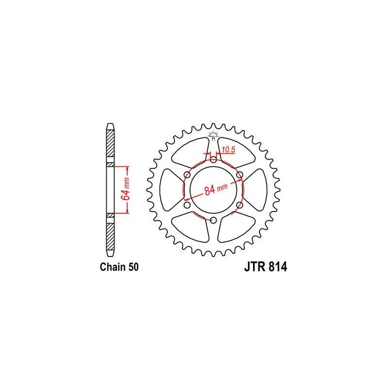 JT SPROCKETS Corona 814 steel 41 dientes R81441