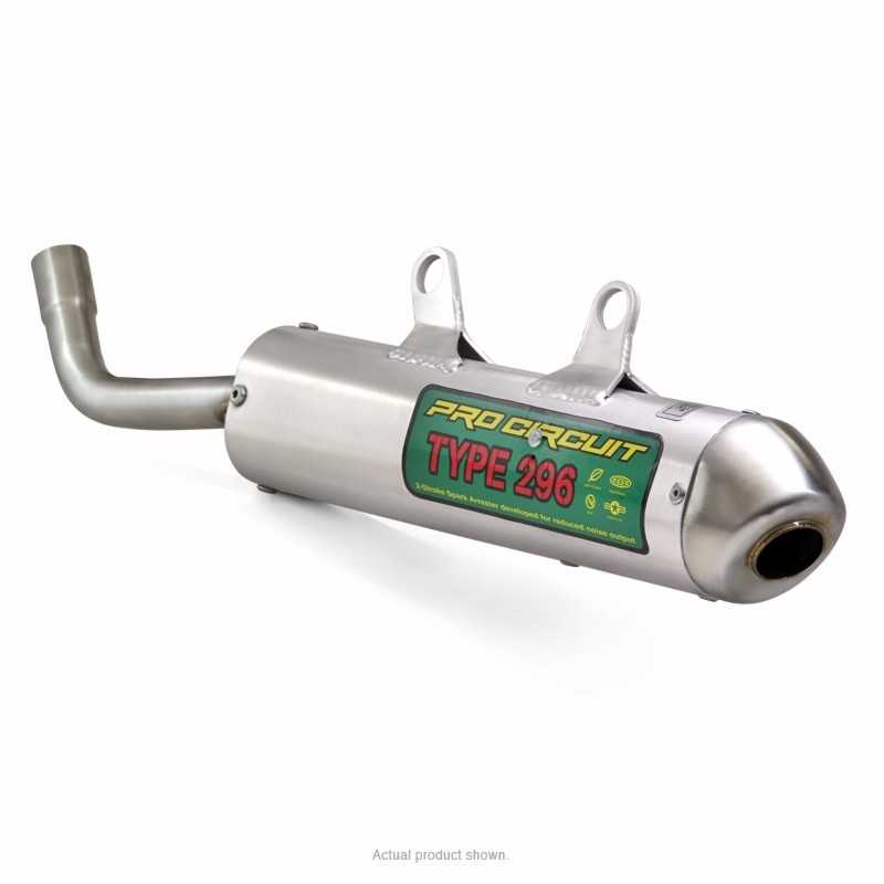 PRO CIRCUIT Silencioso de escape aluminio con tapa acero 296 INOX 7000011912