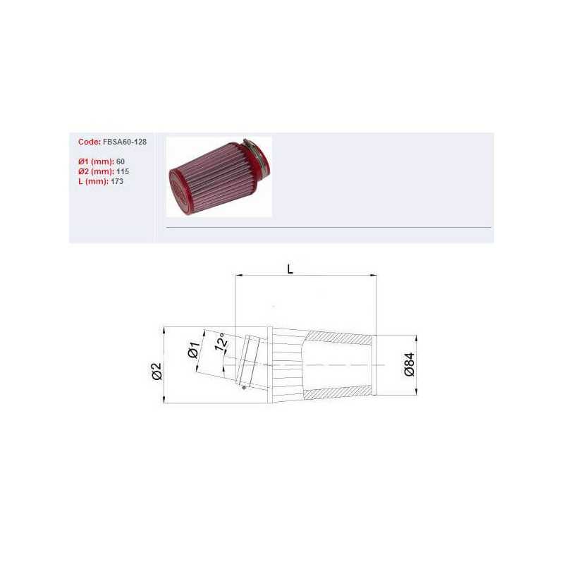 BMC Conical air filter UNIVERSAL 790041VAR