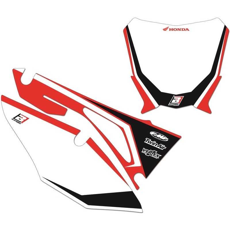 BLACKBIRD RACING Number holder stickers kit DREAM 4 DREAM 4 6050000502