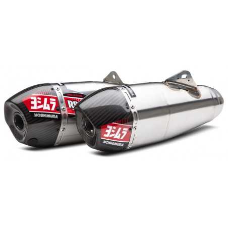 YOSHIMURA Silencioso de escape doble acero inoxidable con tapa carbono RS-9T SIGNATURE 7000014400