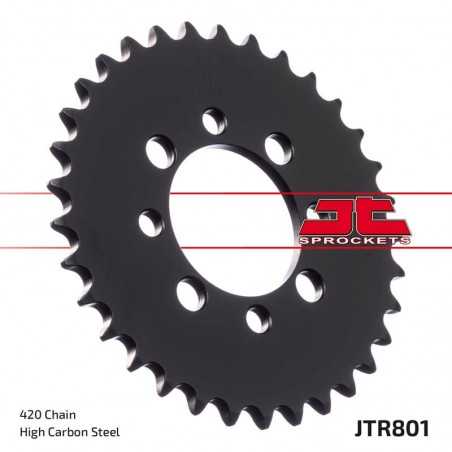 JT SPROCKETS Corona plato trasmision de acero 30 801 4090008330