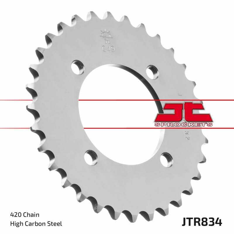 JT SPROCKETS Corona plato trasmision de acero 38 834 4090020338