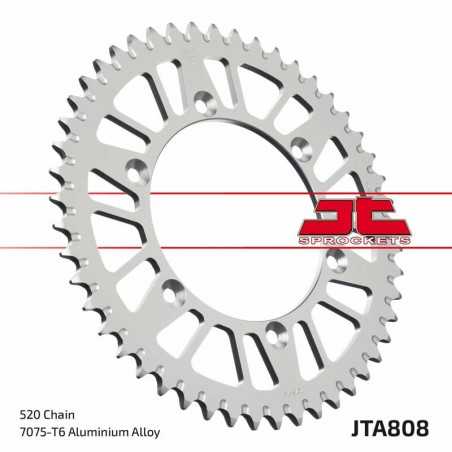 JT SPROCKETS Corona plato trasmision de aluminio 52 808 4090021352