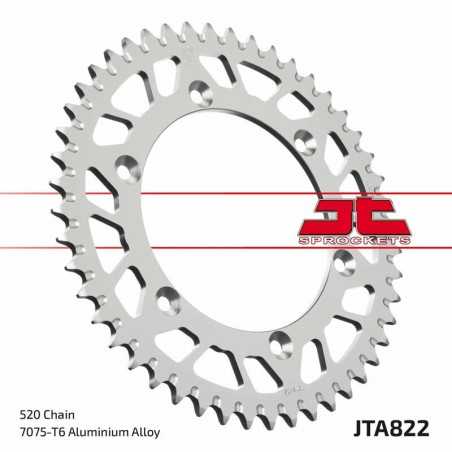 JT SPROCKETS Corona plato trasmision de aluminio 53 822 4090021453