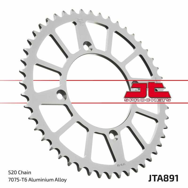JT SPROCKETS Corona plato trasmision de aluminio 48 891 4090021648