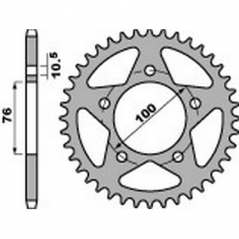 PBR Corona plato trasmision de aluminio 48 520 MARCHESINI 46000266