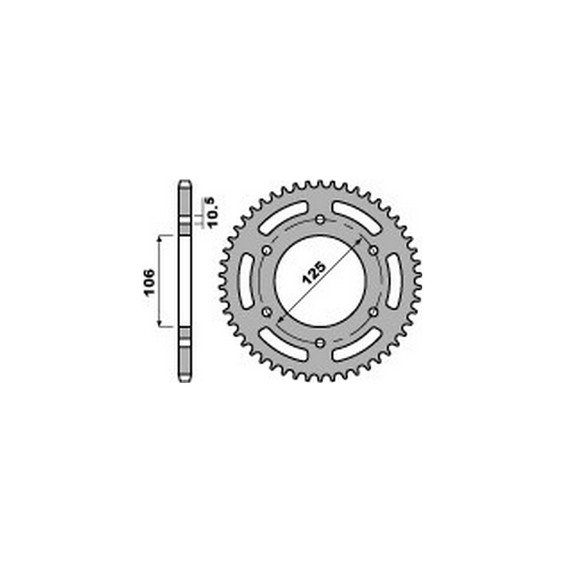 PBR Aluminum transmission plate crown 50 520 46000339