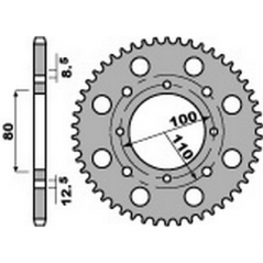 PBR Steel transmission plate crown 41 520 47000205