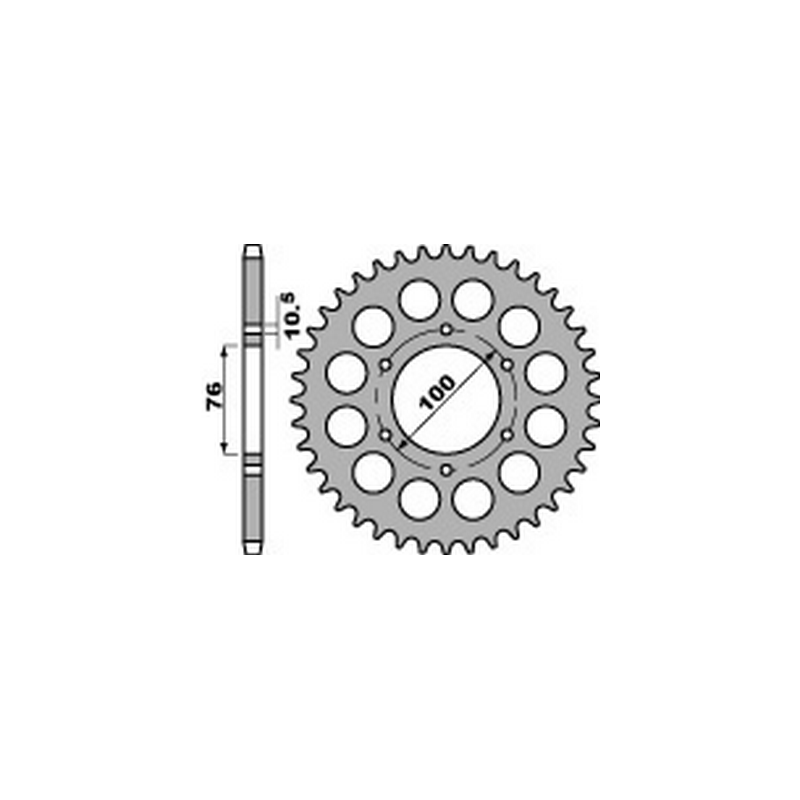 PBR Steel transmission plate crown 530 47000245