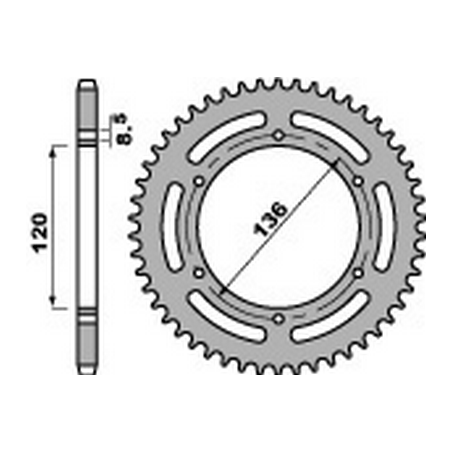 PBR Steel transmission plate crown 520 47000423