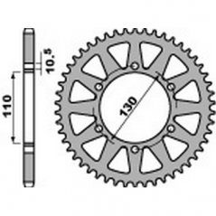 PBR Steel transmission plate crown 520 47000456
