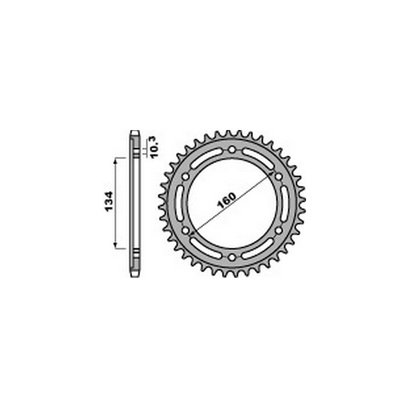 PBR Steel transmission plate crown 42 520 47000239