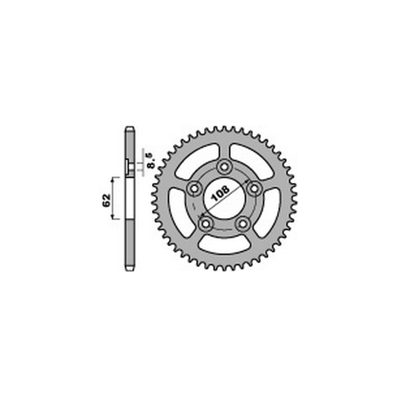 PBR Steel transmission plate crown 40 520 47000429