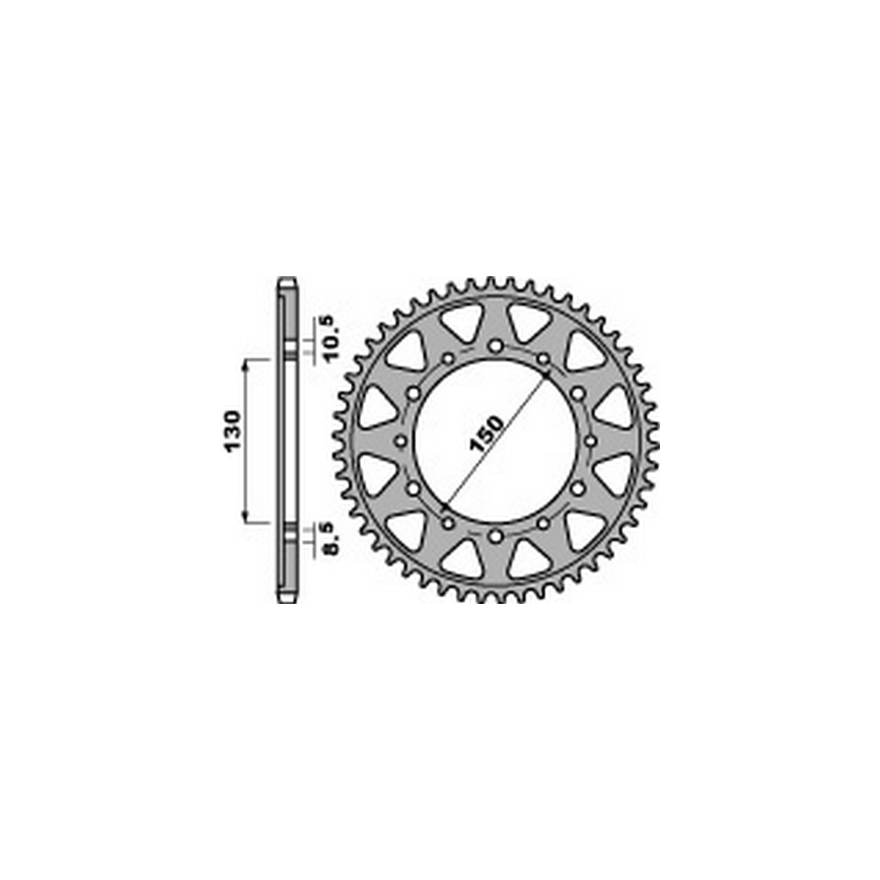 PBR Steel transmission plate crown 530 47000192