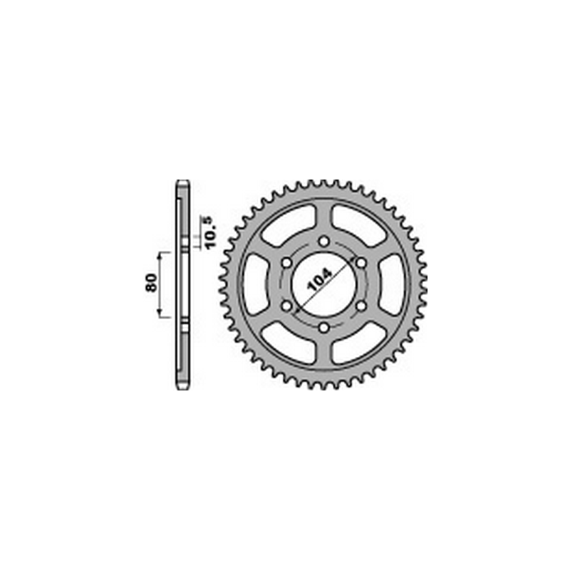 PBR Steel transmission plate crown 42 525 47000296