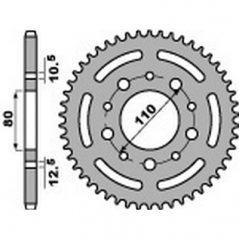PBR Steel transmission plate crown 36 525 47000315