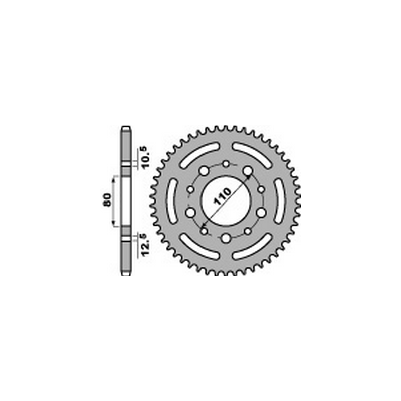 PBR Steel transmission plate crown 36 525 47000315