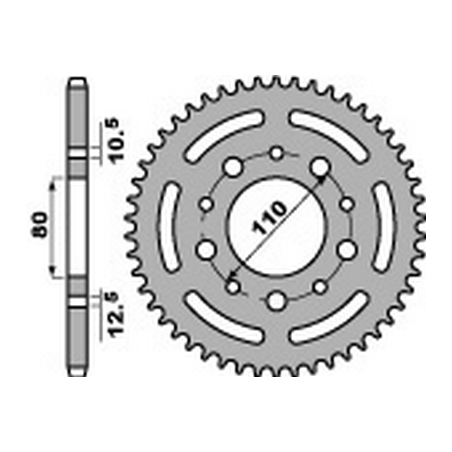 PBR Corona plato trasmision de acero 36 525 47000315