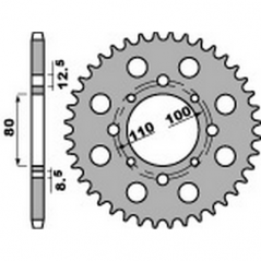 PBR Steel transmission plate crown 38 630 47000446