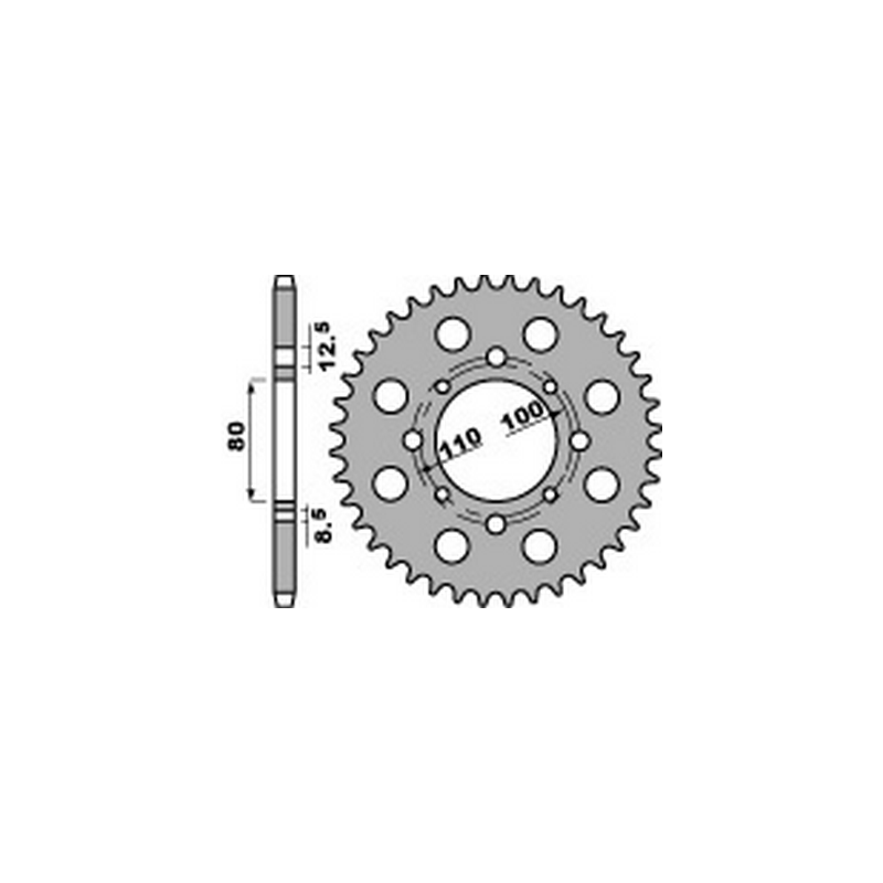 PBR Steel transmission plate crown 38 630 47000446