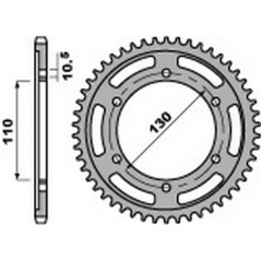 PBR Steel transmission plate crown 39 530 47000305