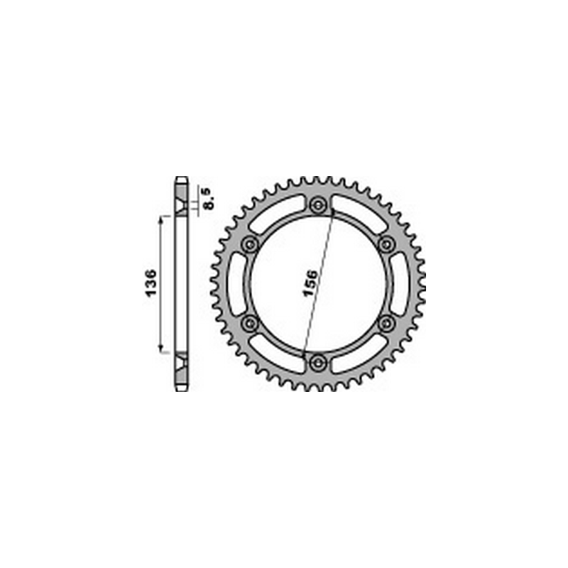 PBR Steel transmission plate crown 43 525 47000312