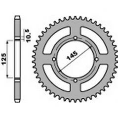 PBR Steel transmission plate crown 520 47000248