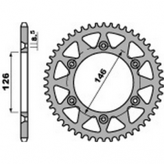 PBR Steel transmission plate crown 520 47680853VAR
