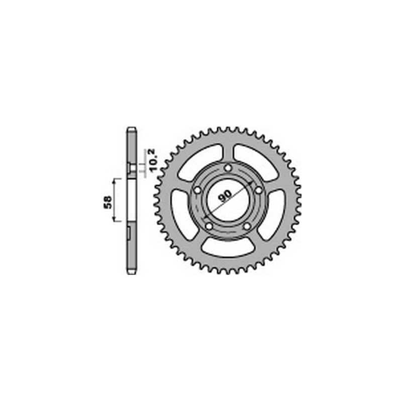 PBR Steel transmission plate crown 36 520 47000468
