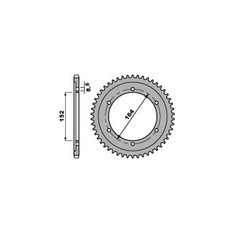 PBR Steel transmission plate crown 42 530 47000441