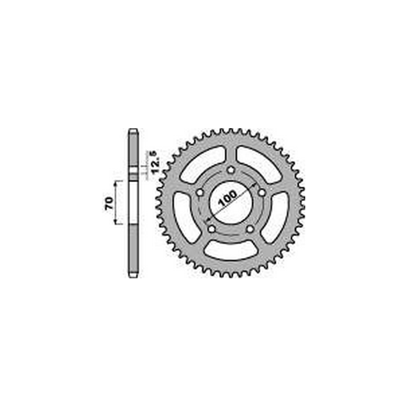 PBR Ultralight aluminum transmission plate crown 44 520 4647 47002545