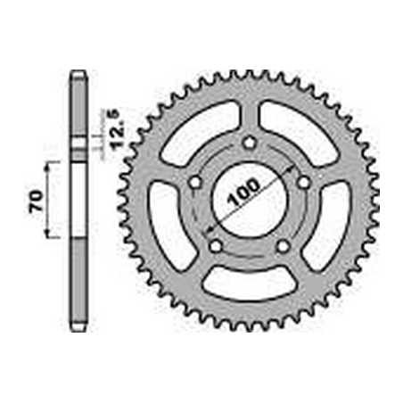 PBR Ultralight aluminum transmission plate crown 44 520 4647 47002545