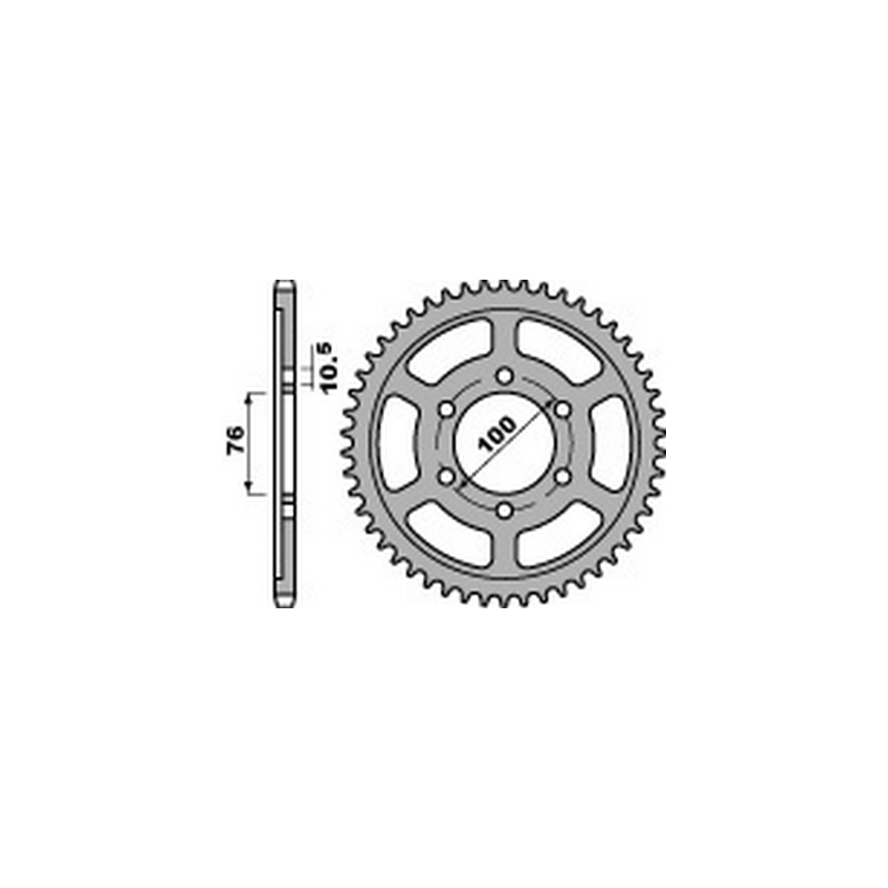 PBR Standard steel transmission plate crown 44 530 825 47002567