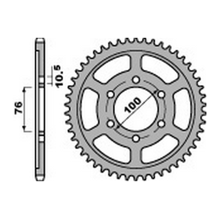 PBR Standard steel transmission plate crown 44 530 825 47002567