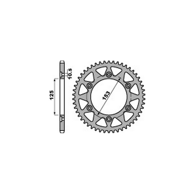 PBR Steel transmission plate crown 42 520 47028842