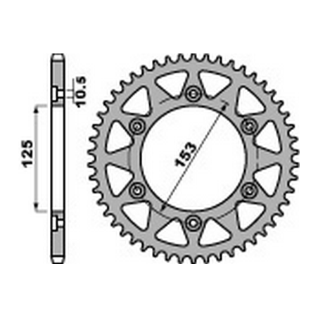 PBR Steel transmission plate crown 42 520 47028842