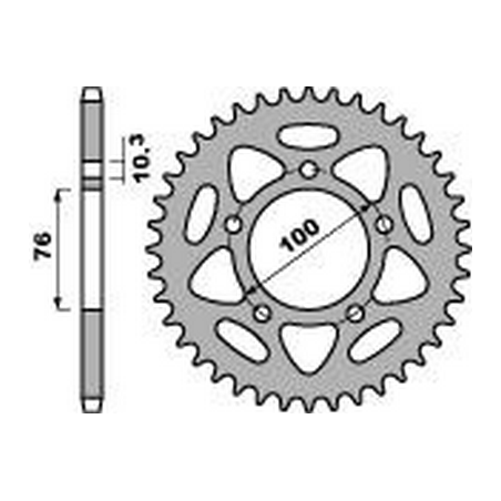 PBR Corona plato trasmision de acero 41 525 47445641