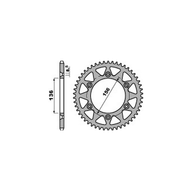 PBR Aluminum transmission plate crown 49 520 4770249