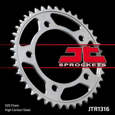 JT SPROCKETS Corona plato trasmision de acero 43 1316 R131643