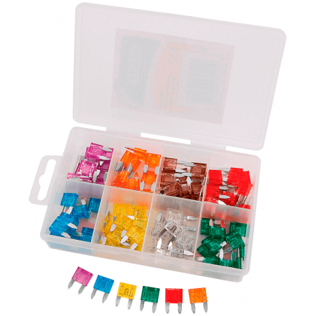DRAPER Box of 100 mini fuses 322131