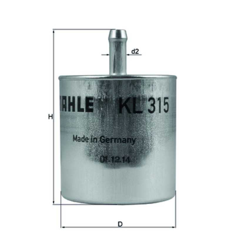 JMP FILTER, GASOLINE MAHLE BMW G650 8 MM KL315 52400018