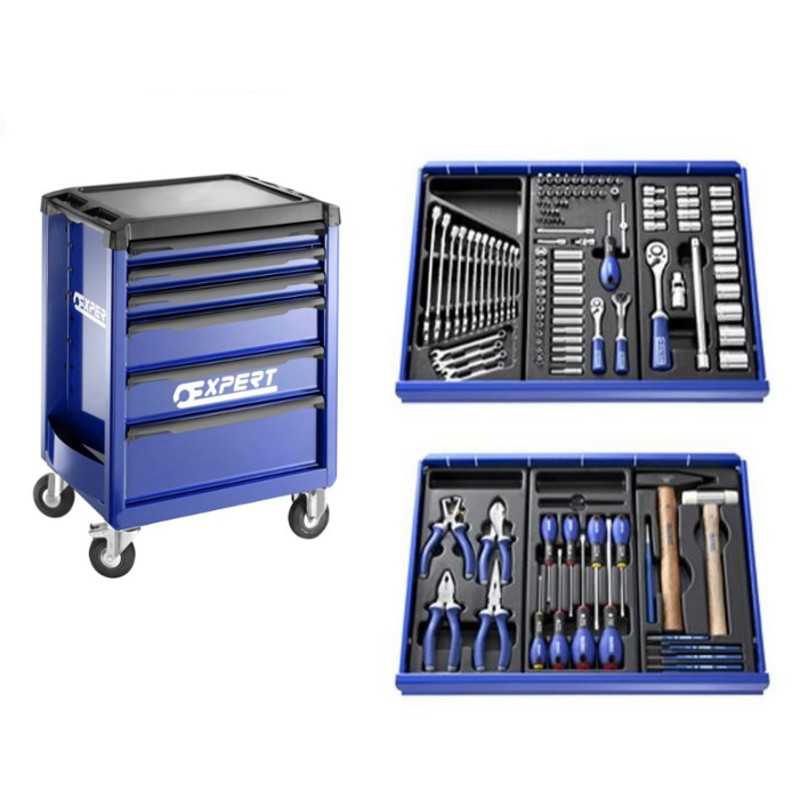EXPERT Carros de taller equipado 123 herramientas 89117000