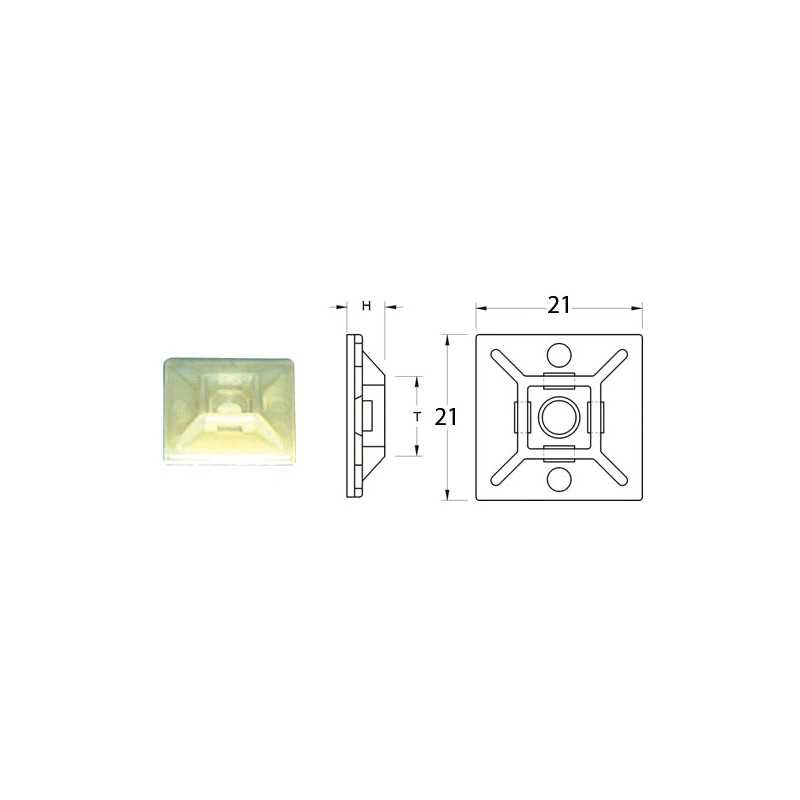 BIHR Base adhesiva para bridas de nylon 21 X MM 891385