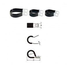 BIHR Aprieta cable de acero inoxidable goma fino 19.1 MM 891390
