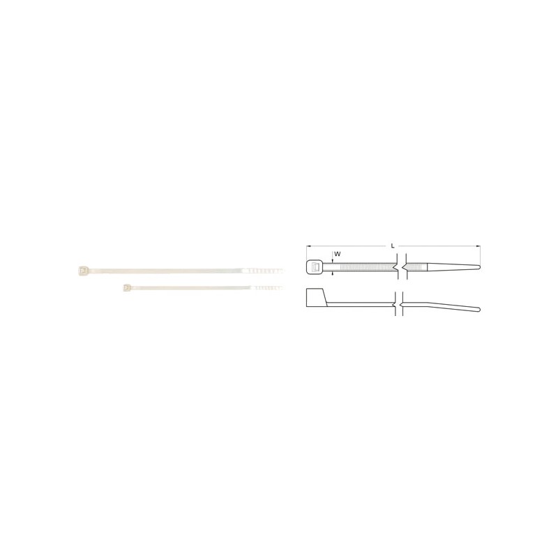 BIHR Bridas de nylon 3.6 X 203 MM 891394