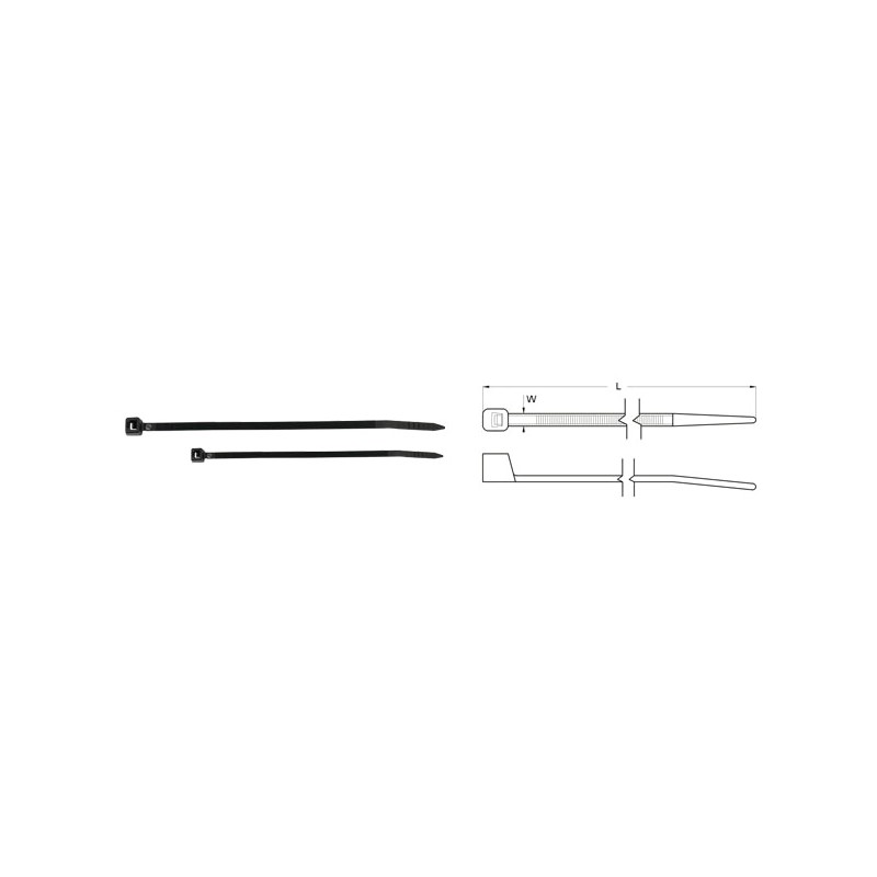 BIHR Bridas de nylon 7.6 X 250 MM 891398