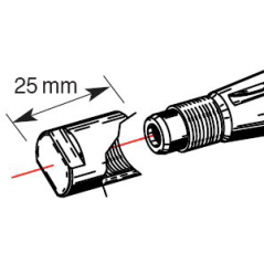BUZZETTI Protective nozzle for steering wheel puller 25 MM 893308